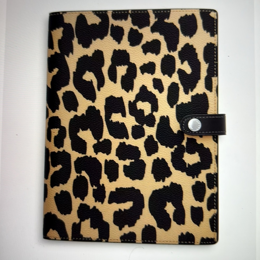 🐆 COACH NOTEBOOK WITH LEOPARD PRINT 🐆 NWT 🐆 - Picture 3 of 16